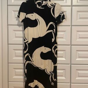 Anthropologie navy maxi dress